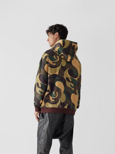 Marni Hoodie mit Allover-Muster Gruen 5