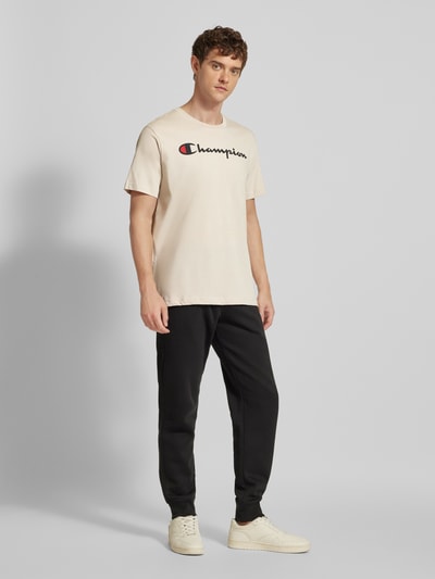 CHAMPION T-shirt met labelprint Beige - 1