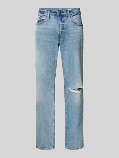 GAP Straight Fit Jeans im Used-Look Jeansblau 2