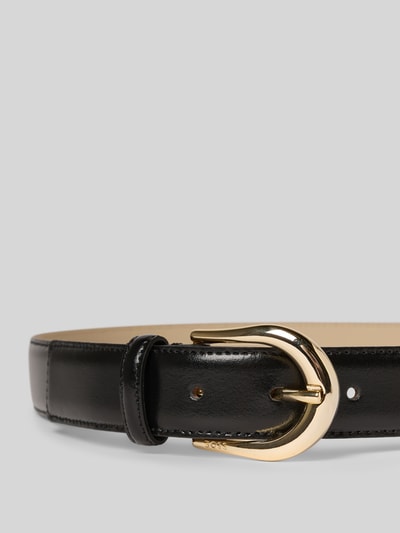 BOSS Ledergürtel mit Dornschließe Modell 'Carol' Black 2