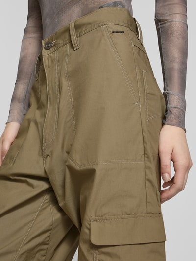 G-Star Raw Spodnie cargo o kroju baggy fit z wpuszczanymi kieszeniami model ‘Judee’ Khaki 3