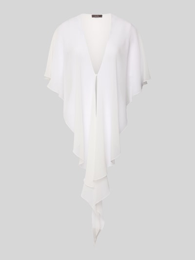 Produktfoto, Stola aus Chiffon mit Knopfverschluss von Vera Mont in Weiß, fließender Stoff, feminines Damen-Accessoire, zarte Textur