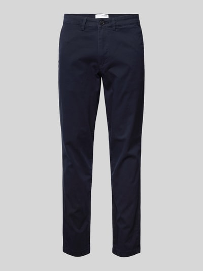 SELECTED HOMME Slim Fit Chino in unifarbenem Design Modell 'NEW Miles' Marine 2