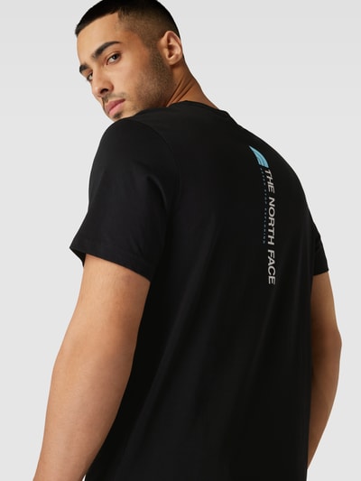 The North Face T-Shirt mit Label-Print Black 3