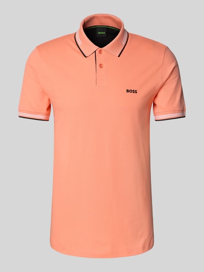 BOSS Green Poloshirt met labeldetail, model 'Paul' Zalm - 2