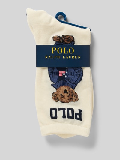 Polo Ralph Lauren Skarpety z nadrukiem z motywem z logo Beżowy 3