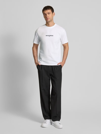 THE KOOPLES T-Shirt mit Label-Print Weiss 1