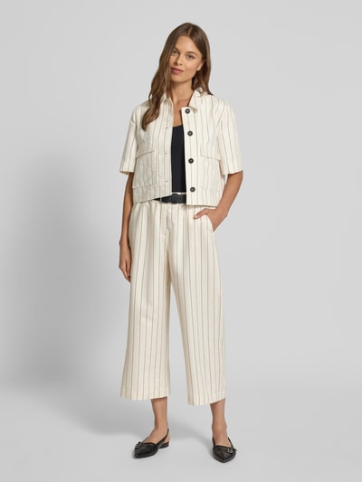 comma Culotte van viscosemix met steekzakken Wit - 1