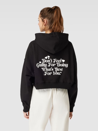 Pegador Oversized Cropped Hoodie mit überschnittenen Schultern Modell 'ODDA' Black 5