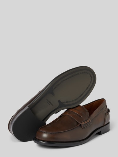 Vagabond Lederloafers mit Label-Detail Modell 'STEVEN' Mittelbraun 4