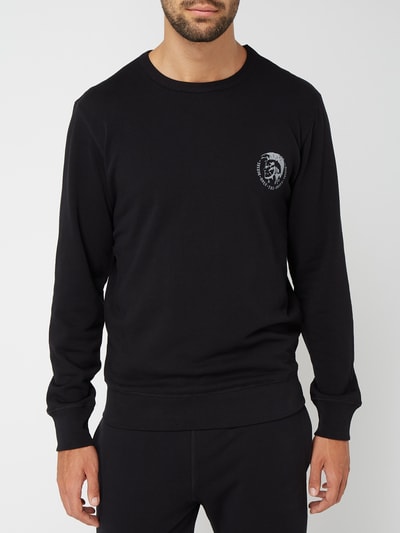 Diesel Sweatshirt mit Logo-Stickerei Black 3