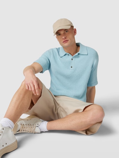 Nanushka Poloshirt mit Polokragen Hellblau 3