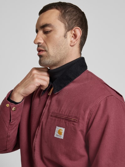 Carhartt Work In Progress Jacke mit Label-Patch Bordeaux 3