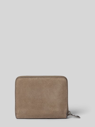 Produktfoto, Portemonnaie aus echtem Leder Modell 'PARIS II' von LIEBESKIND BERLIN, beige mit weicher Struktur, sichtbarer Reißverschluss, Damen Portemonnaie mit Label-Prägung und Innenfächern