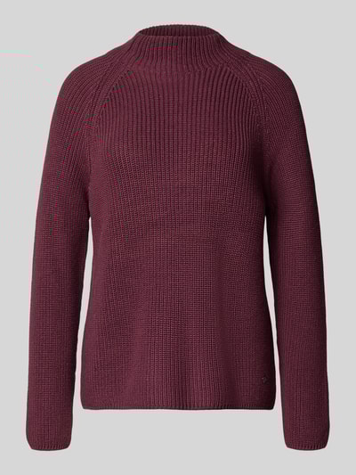 monari Strickpullover mit Stehkragen Bordeaux 2