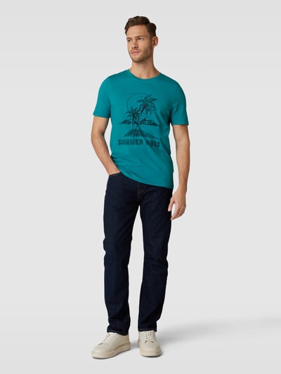 MCNEAL T-shirt met motiefprint Smaragdgroen - 1