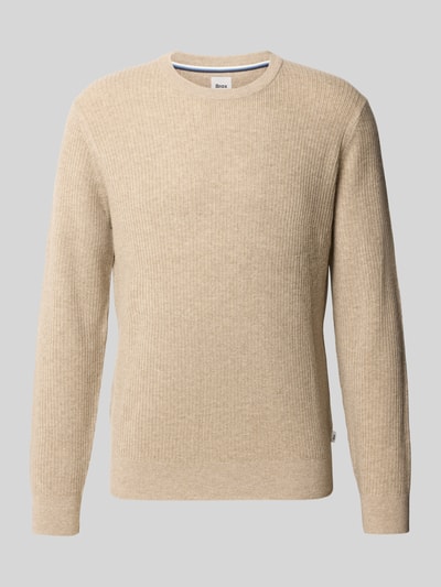 Brax Pullover aus Woll-Kaschmir-Mix Modell 'Rick' Hellbraun 1