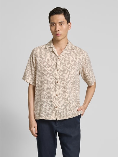 Jack & Jones Premium Regular fit vrijetijdsoverhemd met 1/2-mouwen, model 'BLUVINCENT' Offwhite - 4