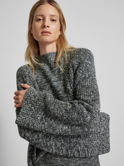 P&C* curated by Anouk Yve Gebreide pullover met ronde hals - capsulegarderobe Donkergrijs gemêleerd - 3