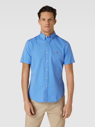 Polo Ralph Lauren Slim fit vrijetijdsoverhemd met halflange mouwen Bleu - 4