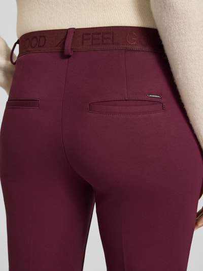 Brax Regular fit stoffen broek van viscosemix, model 'STYLE.MARON' Donkerrood - 3