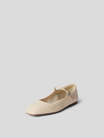 Aeyde Ballerinas aus echtem Leder Ecru 2