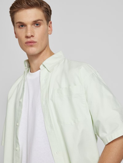 Carhartt Work In Progress Regular fit vrijetijdsoverhemd met borstzak, model 'BRAXTON' Lichtgroen - 3