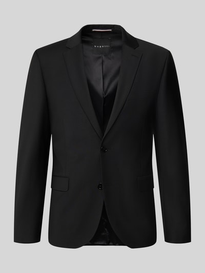 bugatti Regular fit 2-knoops colbert met klepzakken Zwart - 1