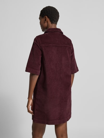 Vero Moda Flatteuze vrijetijdsjurk van katoenmix, model 'FENJA' Bordeaux - 5