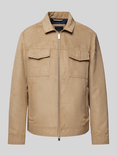 bugatti Jacke in Leder-Optik Camel 2