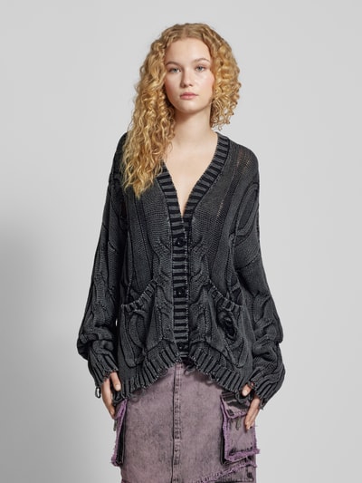 The Ragged Priest Cardigan im Destroyed-Look Modell 'ECHO' Anthrazit 4
