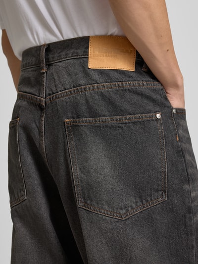 REVIEW Baggy Fit Jeans im 5-Pocket-Design mit Viskose-Anteil Black 3