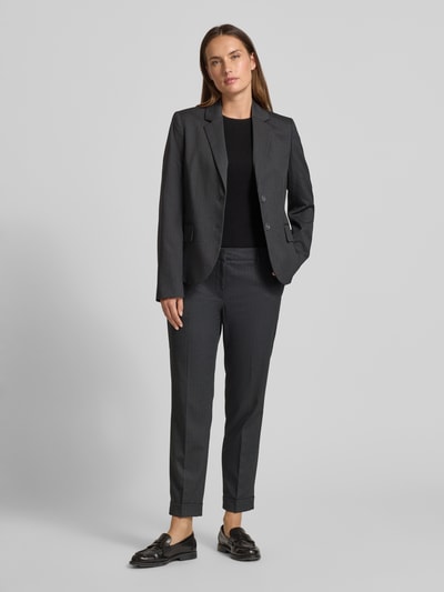 Christian Berg Woman Selection Spodnie do garnituru o kroju slim fit w kant Antracytowy 1