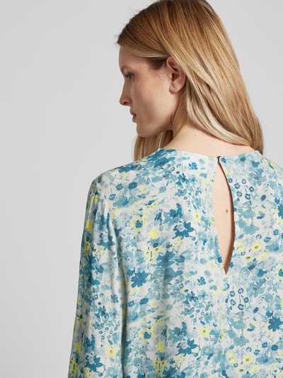 JAKE*S STUDIO WOMAN Blouse van viscose met all-over motief Aquablauw - 3