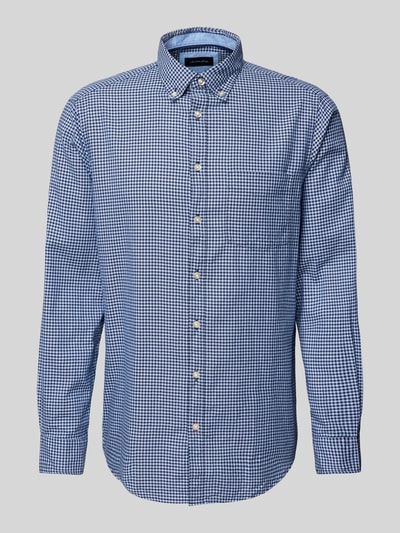 Christian Berg Men Freizeithemd mit Button-Down-Kragen Marine 1