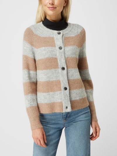 Selected Femme Strickjacke mit Knopfleiste Modell 'LULU' Camel meliert 4
