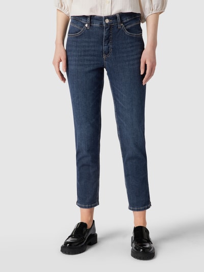 MAC Cropped Jeans mit Stretch-Anteil Modell 'Melanie' Dunkelblau 4