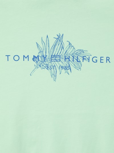 Tommy Hilfiger T-Shirt aus Bio-Baumwolle Modell 'Babette' Neon Gruen 3