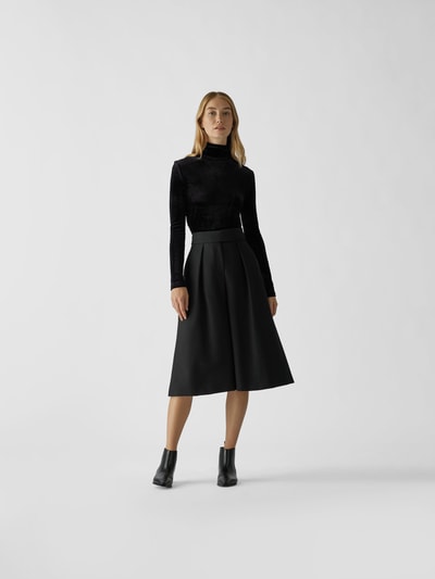 Paco Rabanne Longsleeve mit Stehkragen Schwarz 1