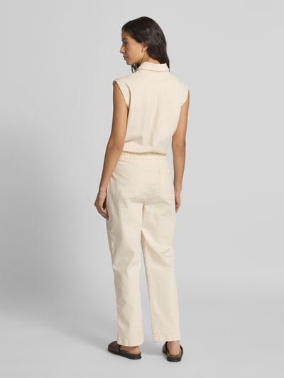 OPUS Jumpsuit met knoopsluiting, model 'Malvie' Zand - 5