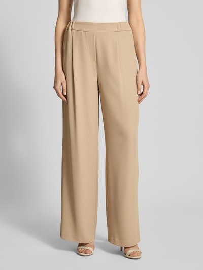 Jake*s Collection Straight Leg Stoffhose mit Bundfalten Sand 4