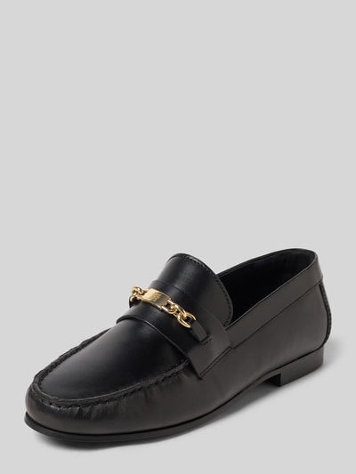 Tommy Hilfiger Loafer aus echtem Rindsleder BLACK 1