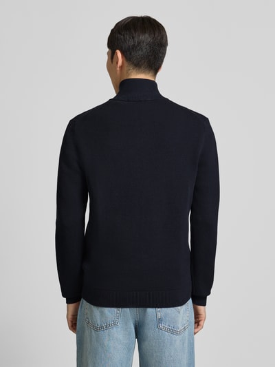 SELECTED HOMME Regular Fit Strickjacke aus reiner Baumwolle Modell 'DANE' Dunkelblau 5