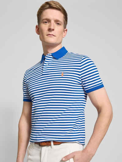 Polo Ralph Lauren Custom Slim Fit Poloshirt mit Logo-Stitching Royal 3