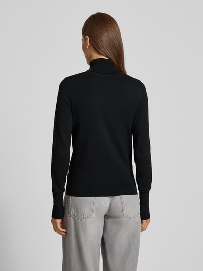 Jake*s Collection Golf o kroju regular fit z imitacji dzianiny Czarny 5