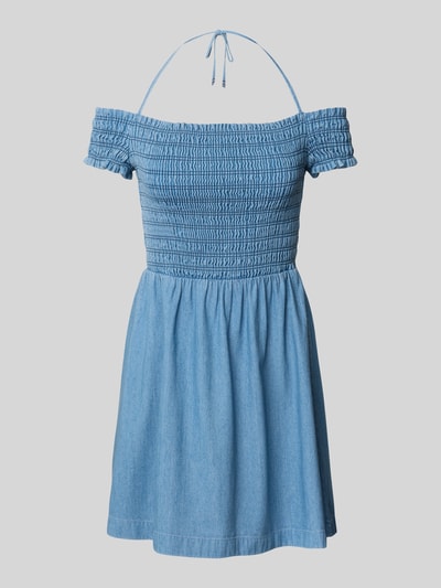 Tommy Jeans Tailliertes Minikleid aus reiner Baumwolle Jeansblau 2