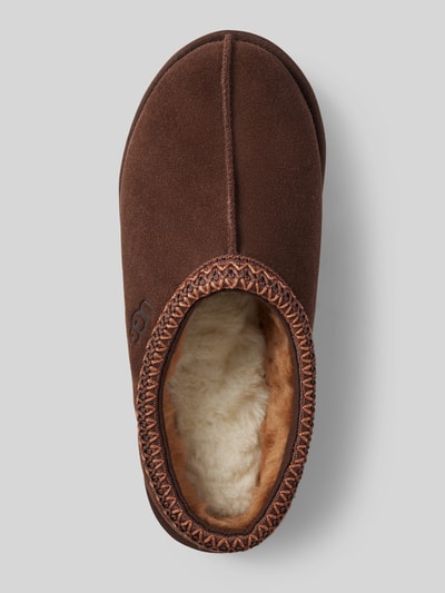 UGG Lederslides mit Ziernaht Modell 'TASMAN' Dunkelbraun 3