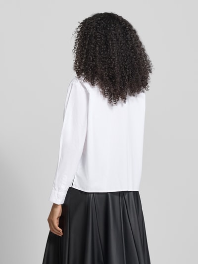 Christian Berg Woman Bluzka koszulowa o kroju regular fit z obszyciem ozdobnymi kamieniami Biały 5