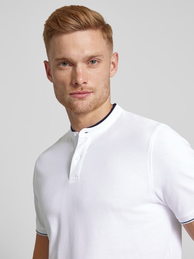 MCNEAL Poloshirt mit kurzer Knopfleiste Weiss 3