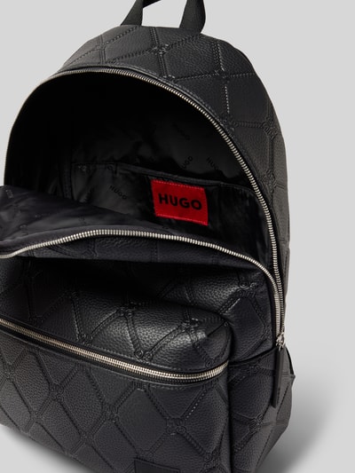 HUGO Rucksack mit Label-Badge Modell 'Ethon' Black 5